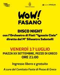 DISCO NIGHT con l�Orchestra di Fiati �Ignazio Ciaia�