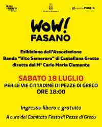 Esibizione dell�Associazione BANDA �VITO SEMERARO� di Castellana Grotte