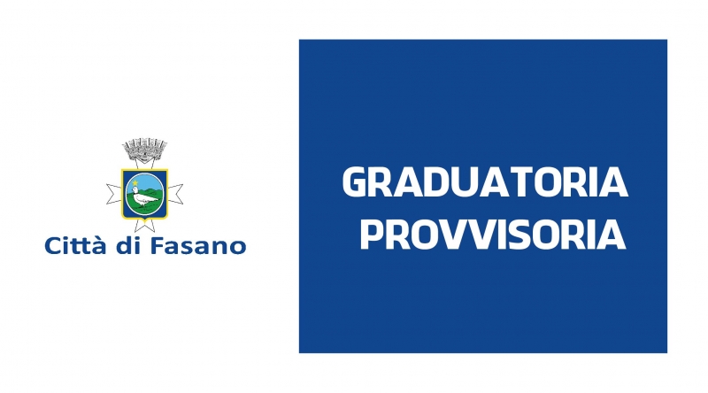 Graduatoria provvisoria: Asilo Nido Comunale �Il Nido pi� Bello� a.e. 2026/27 - Doppio Turno (15.00 - 20.00)